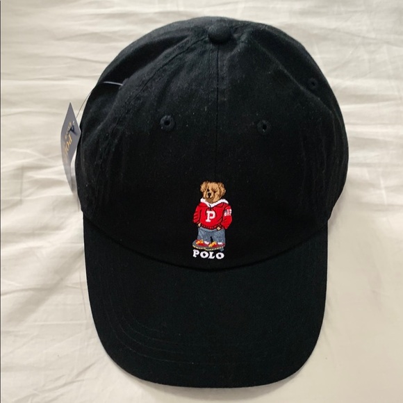 Polo Ralph Lauren Other - Polo by Ralph Lauren Black Cap with Bear Logo